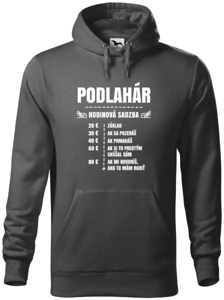 Pánska mikina Hodinová sadzba - podlahár