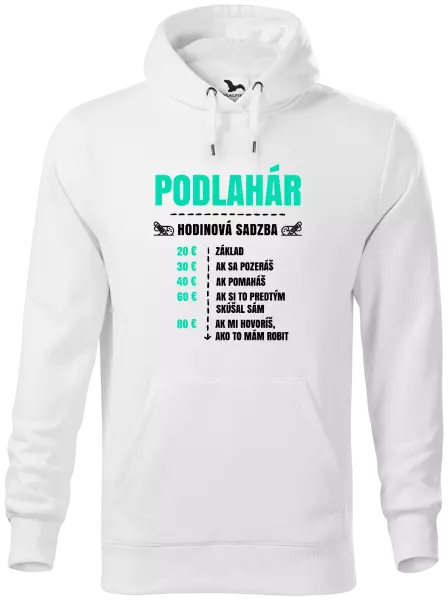 Pánska mikina Hodinová sadzba - podlahár