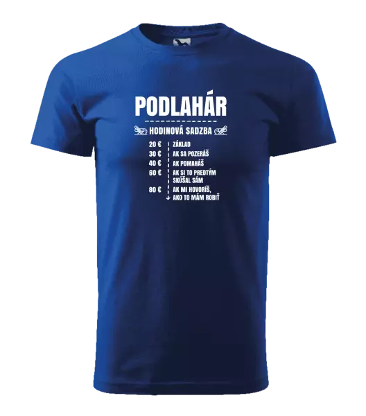 Pánske tričko Hodinová sadzba - podlahár