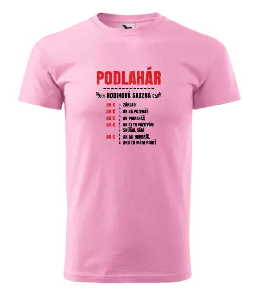 Pánske tričko Hodinová sadzba - podlahár