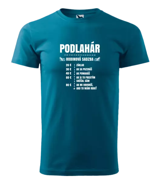 Pánske tričko Hodinová sadzba - podlahár