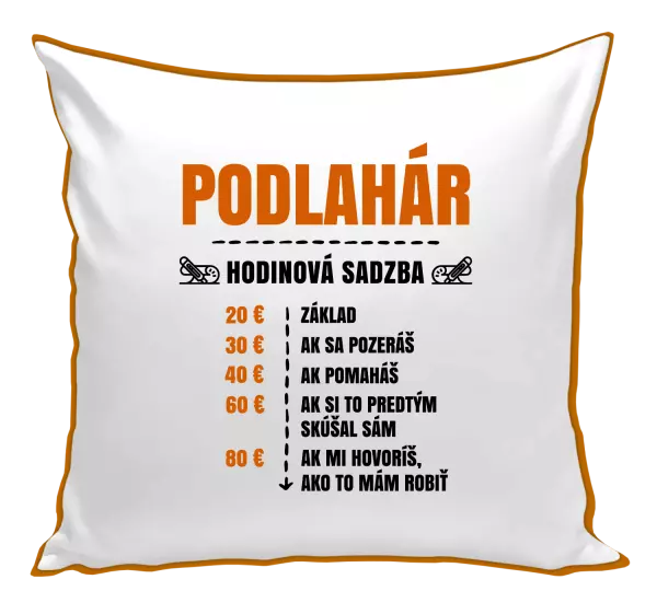 Vankúš Hodinová sadzba - podlahár