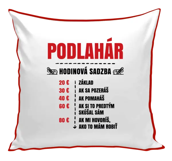 Vankúš Hodinová sadzba - podlahár
