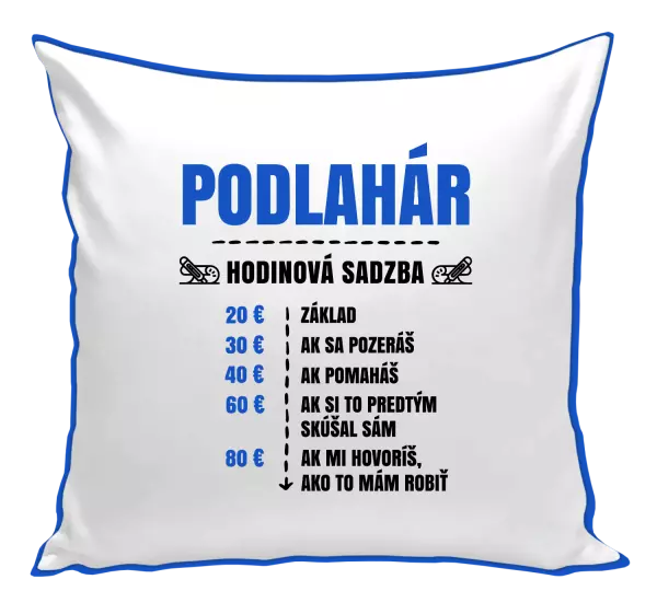 Vankúš Hodinová sadzba - podlahár