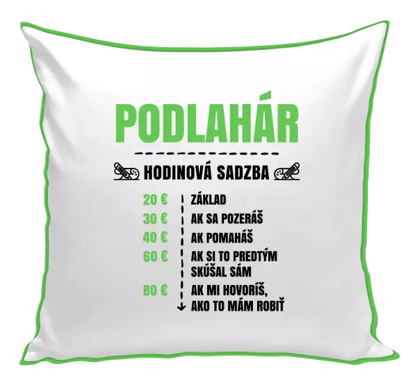 Vankúš Hodinová sadzba - podlahár