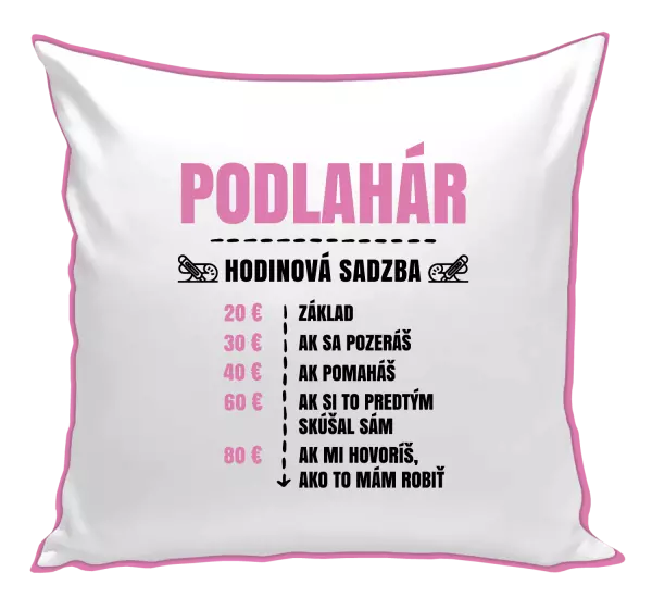 Vankúš Hodinová sadzba - podlahár