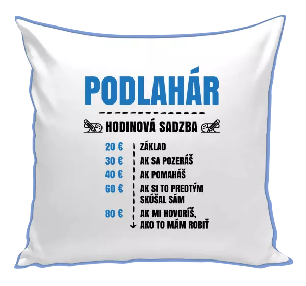Vankúš Hodinová sadzba - podlahár