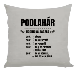 Vankúš Hodinová sadzba - podlahár