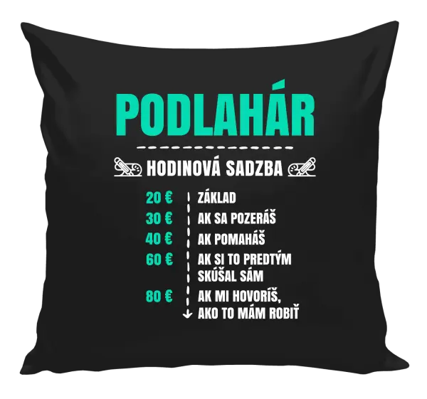 Vankúš Hodinová sadzba - podlahár