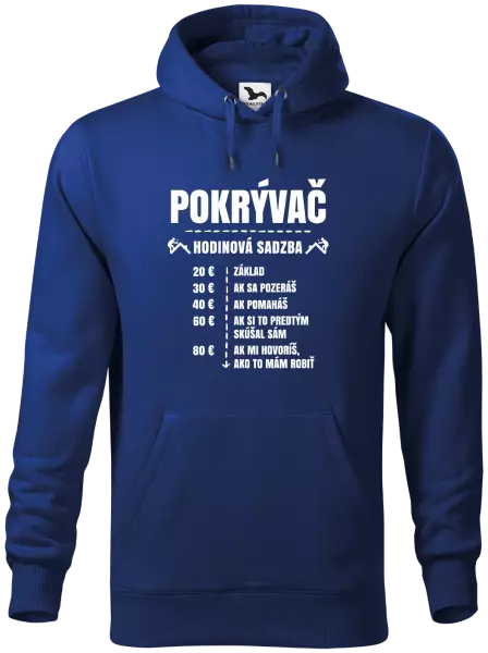 Pánska mikina Hodinová sadzba - pokrývač