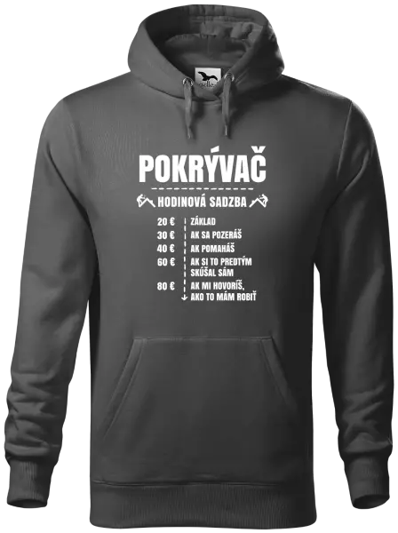 Pánska mikina Hodinová sadzba - pokrývač