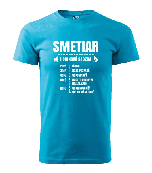 Pánske tričko Hodinová sadzba - smetiar