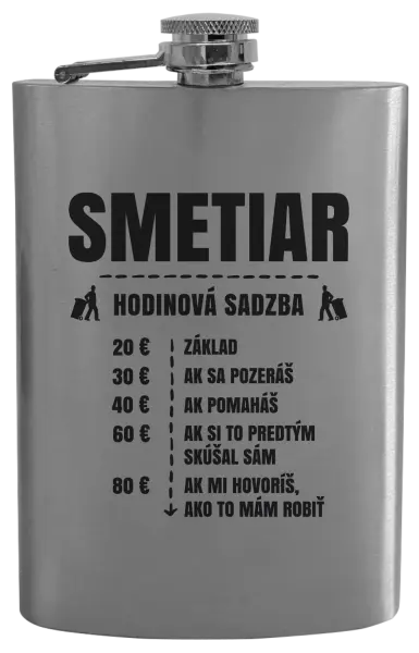 Ploskačka Hodinová sadzba - smetiar