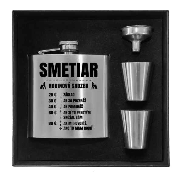 Ploskačka v krabičke Hodinová sadzba - smetiar
