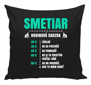 Vankúš Hodinová sadzba - smetiar