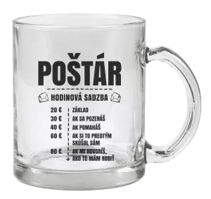Hrnček Hodinová sadzba - poštár