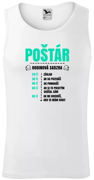 Pánske tielko Hodinová sadzba - poštár