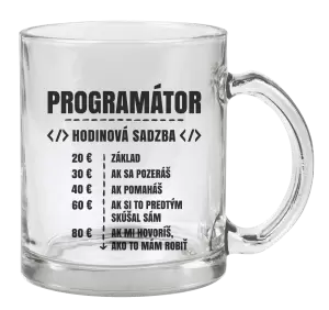 Hrnček Hodinová sadzba - programátor