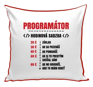 Vankúš Hodinová sadzba - programátor