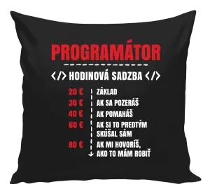Vankúš Hodinová sadzba - programátor