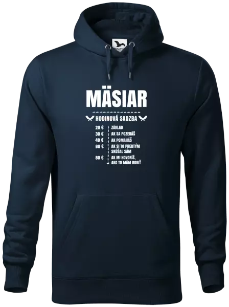 Pánska mikina Hodinová sadzba - mäsiar