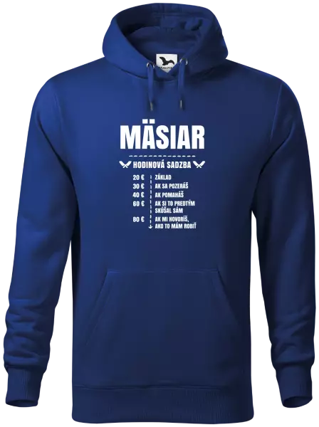Pánska mikina Hodinová sadzba - mäsiar