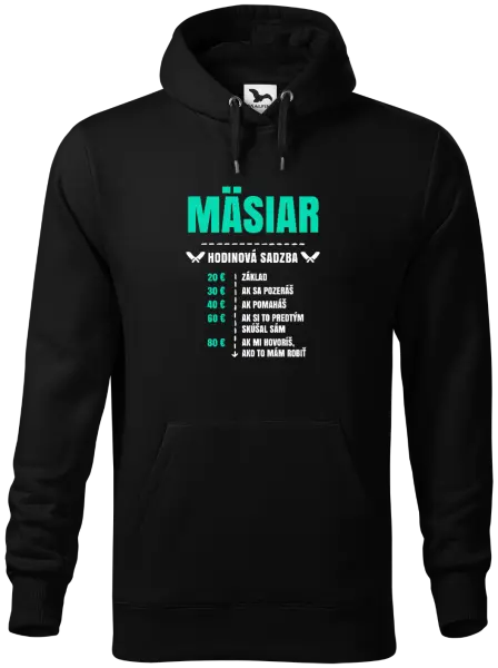 Pánska mikina Hodinová sadzba - mäsiar