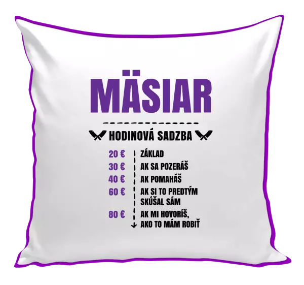 Vankúš Hodinová sadzba - mäsiar