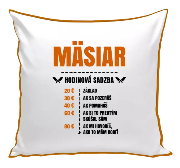 Vankúš Hodinová sadzba - mäsiar