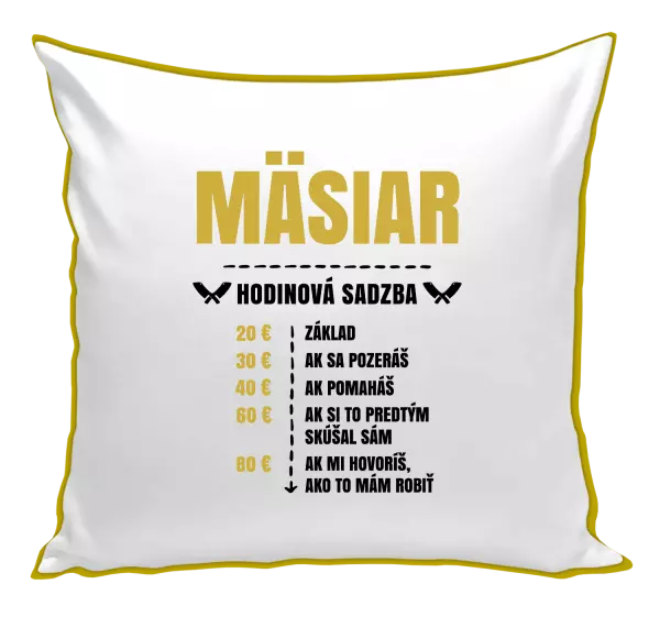 Vankúš Hodinová sadzba - mäsiar