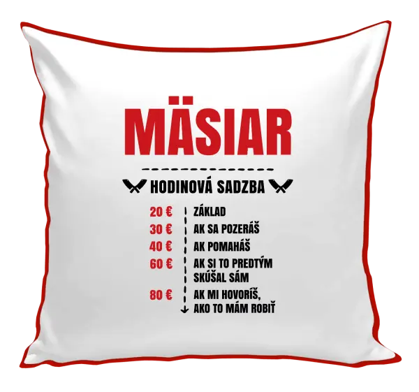 Vankúš Hodinová sadzba - mäsiar