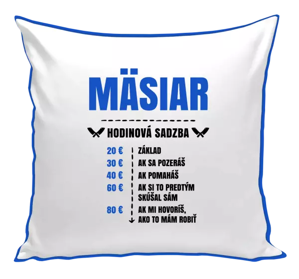 Vankúš Hodinová sadzba - mäsiar