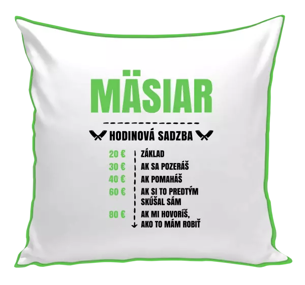Vankúš Hodinová sadzba - mäsiar