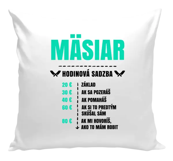 Vankúš Hodinová sadzba - mäsiar