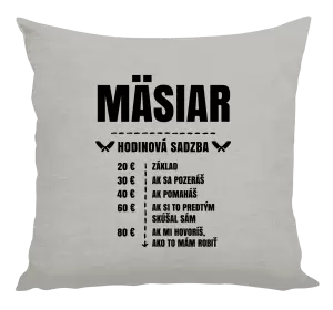 Vankúš Hodinová sadzba - mäsiar