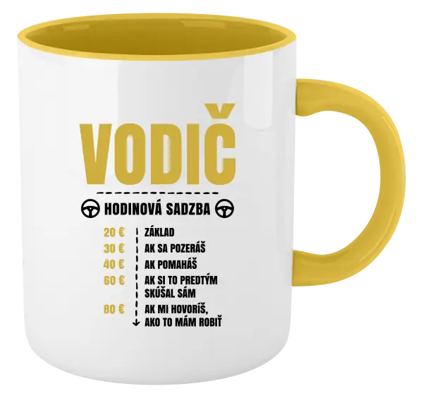 Hrnček  Hodinová sadzba - vodič