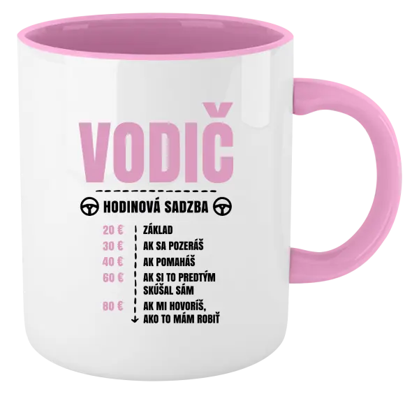 Hrnček  Hodinová sadzba - vodič