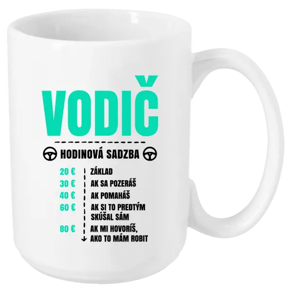 Hrnček Hodinová sadzba - vodič