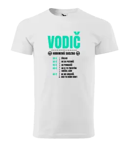 Pánske tričko Hodinová sadzba - vodič