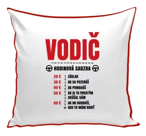 Vankúš Hodinová sadzba - vodič