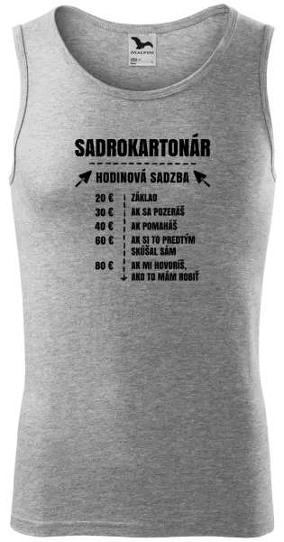 Pánske tielko Hodinová sadzba - sadrokartonár