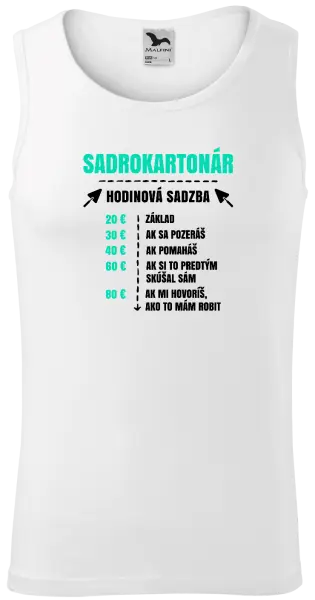 Pánske tielko Hodinová sadzba - sadrokartonár