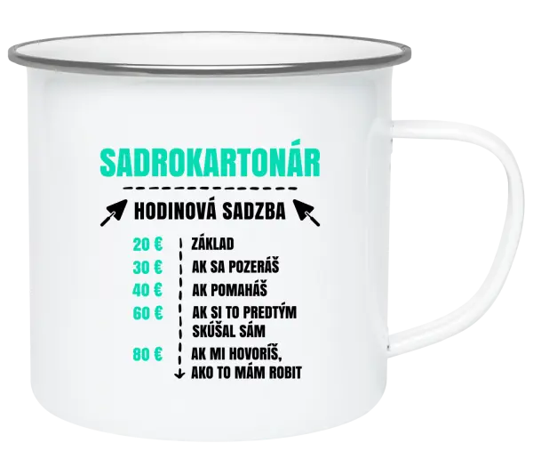 Plecháčik Hodinová sadzba - sadrokartonár