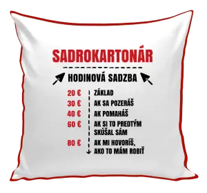 Vankúš Hodinová sadzba - sadrokartonár