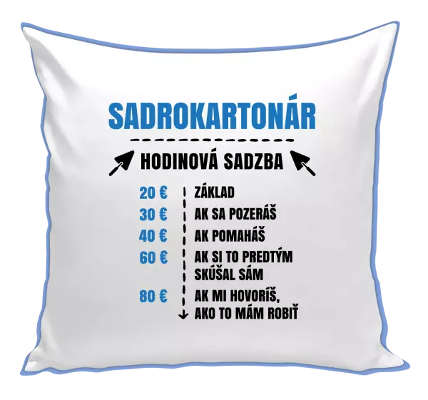 Vankúš Hodinová sadzba - sadrokartonár
