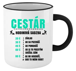 Hrnček Hodinová sadzba - cestár