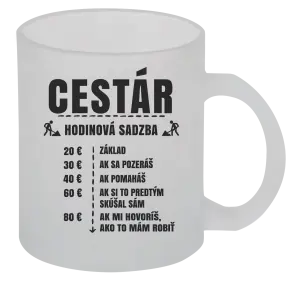 Hrnček Hodinová sadzba - cestár