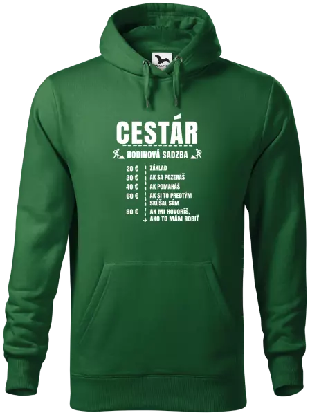 Pánska mikina Hodinová sadzba - cestár