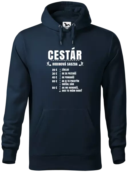 Pánska mikina Hodinová sadzba - cestár