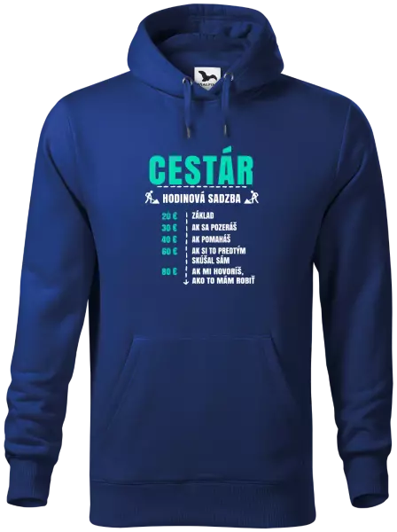 Pánska mikina Hodinová sadzba - cestár